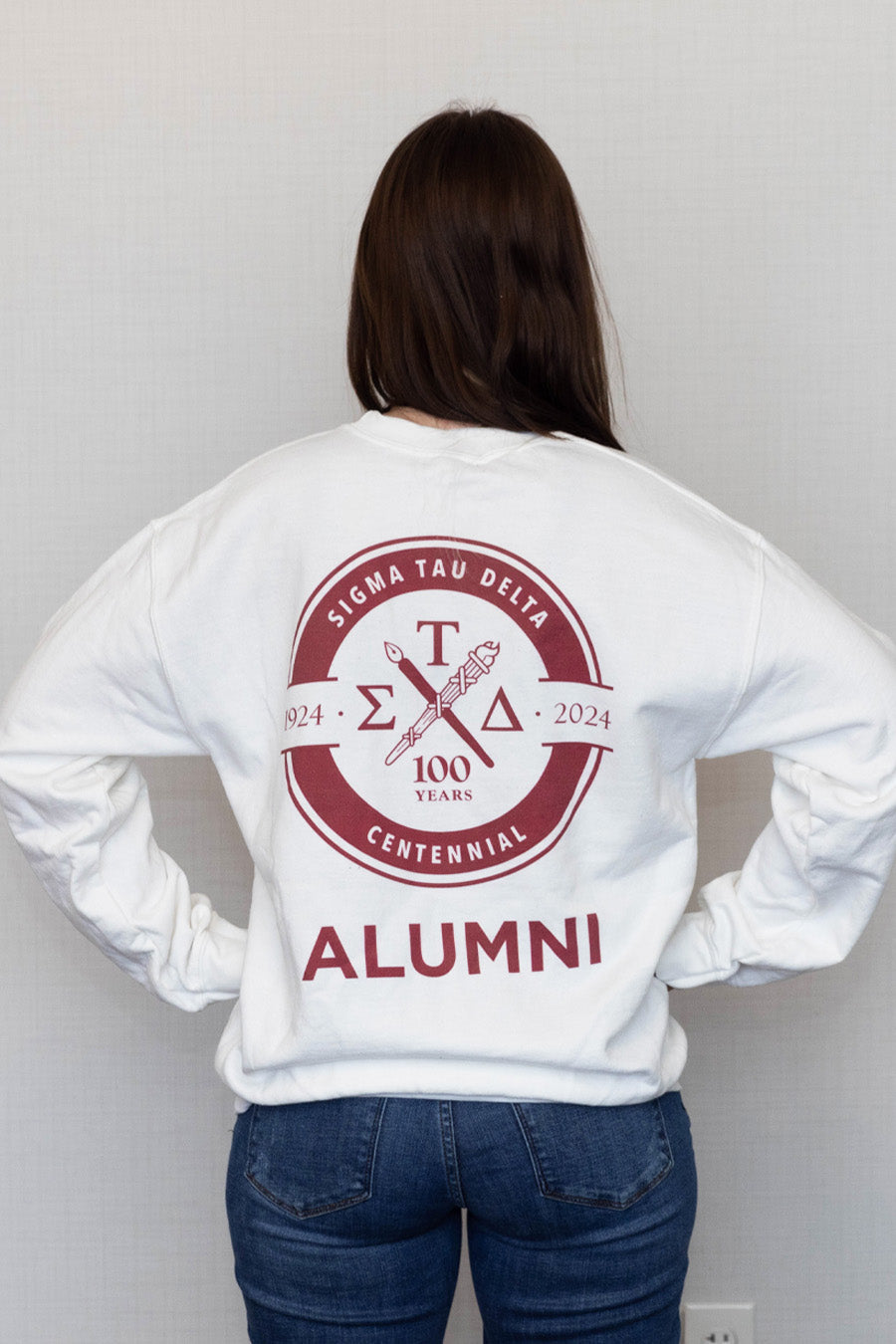 Sigma Tau Delta 100 Years Alumni Crewneck